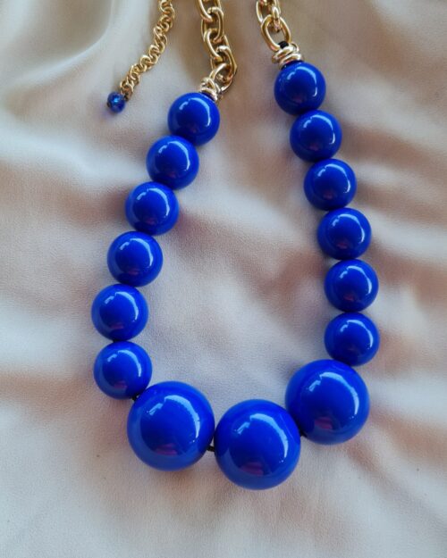 Collana Frida blu elettrico