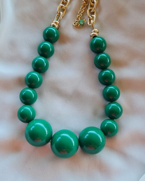 Collana Frida verde prato