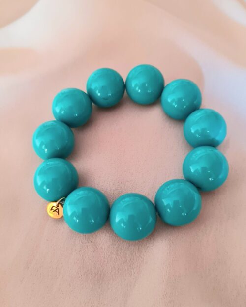 Bracciale elastico Amalia turchese