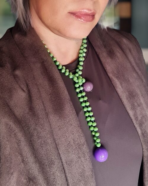 Collana aria color pistacchio