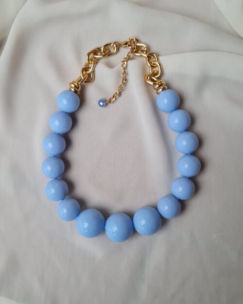 Collana Frida celeste fiordaliso