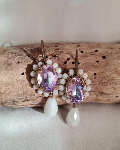 Orecchini pendenti Luce rosa